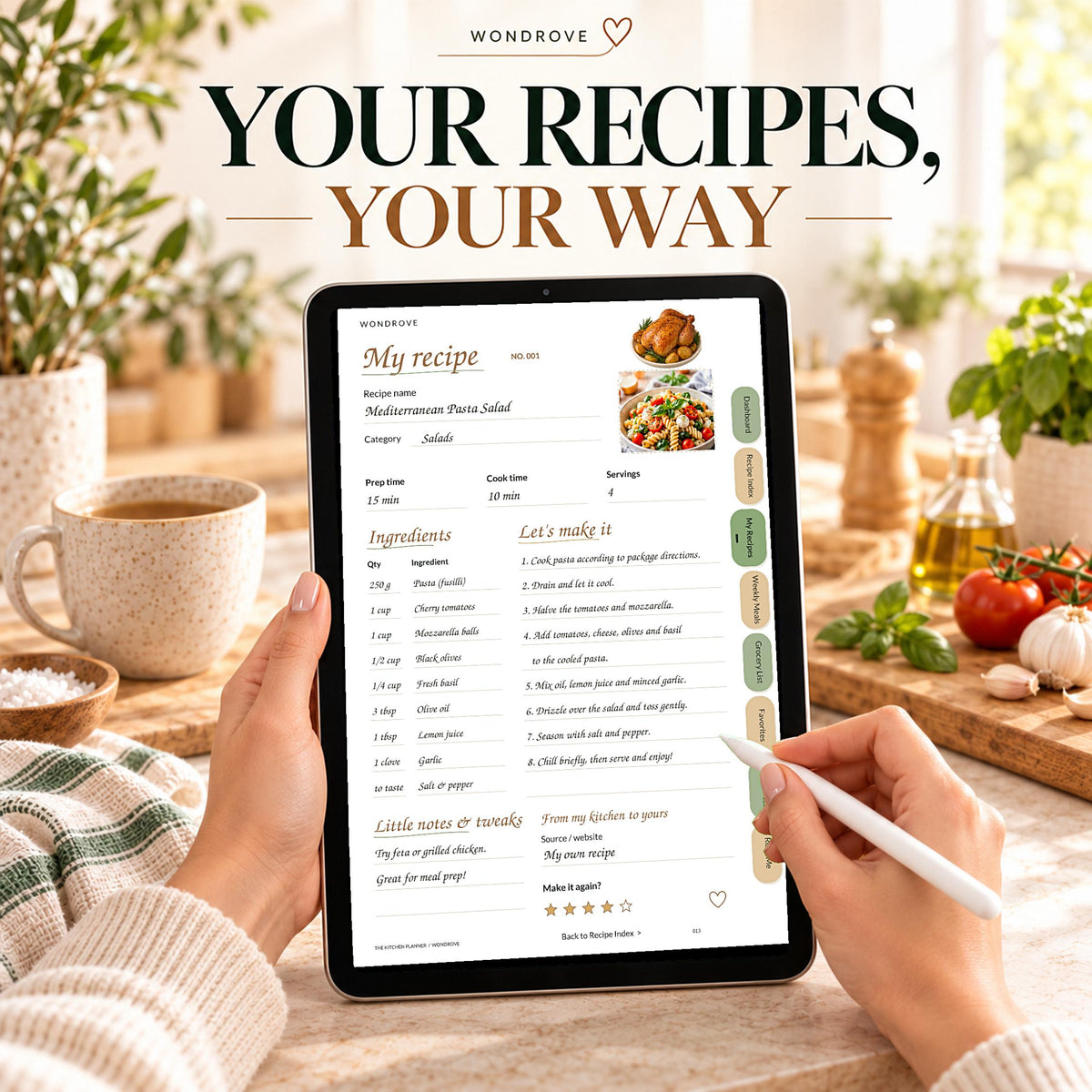 Digital Recipe Book & Kitchen Planner