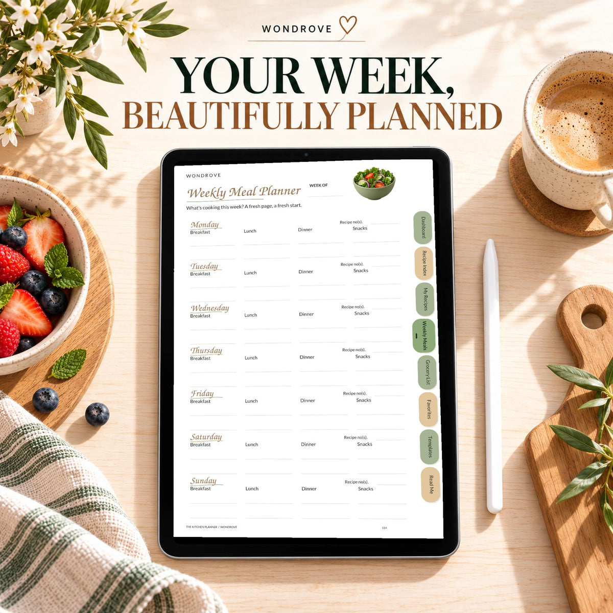 Digital Recipe Book & Kitchen Planner