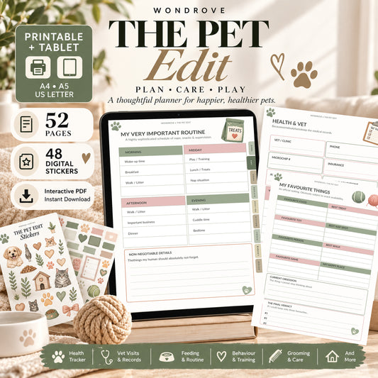 Digital Pet Care Planner & Health Tracker - PureBubs