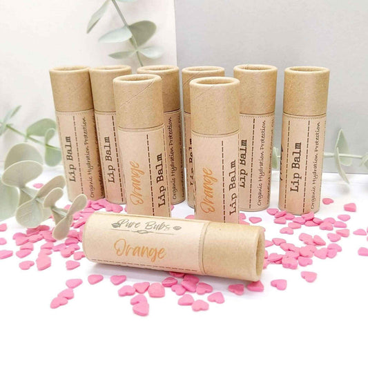 Orange Natural Lip Balm - PureBubs