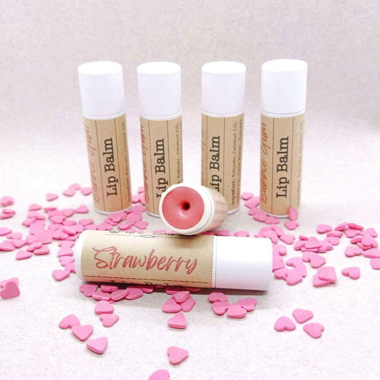 Strawberry Natural Lip Balm - PureBubs