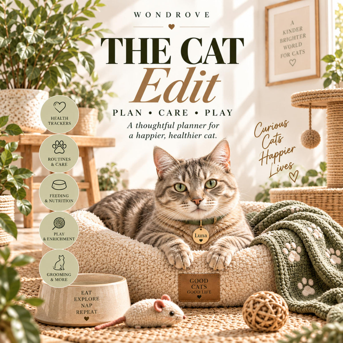 Cat Care Planner & Health Tracker - PureBubs