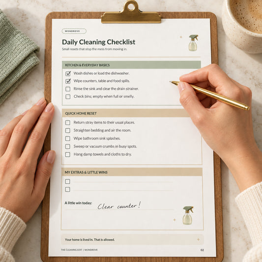 Cleaning Checklist & Schedule Printable - PureBubs