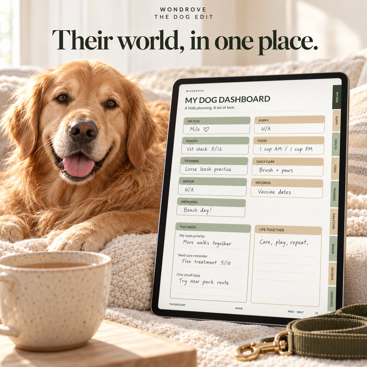 Dog Care Planner & Health Tracker - PureBubs