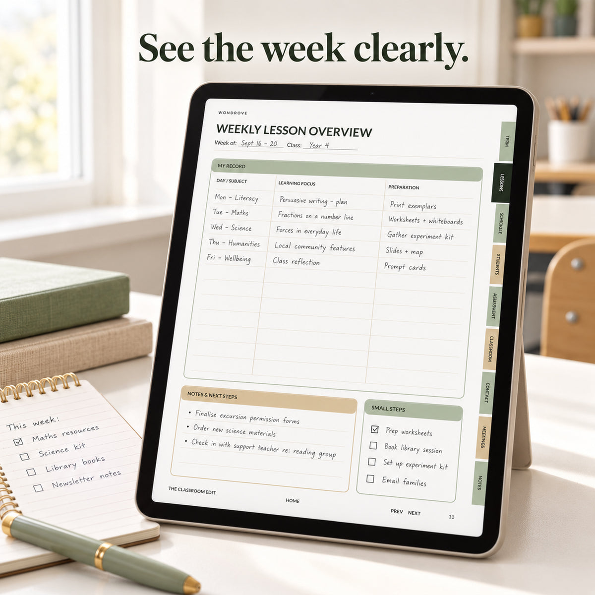 Digital Teacher Planner & Classroom Organizer