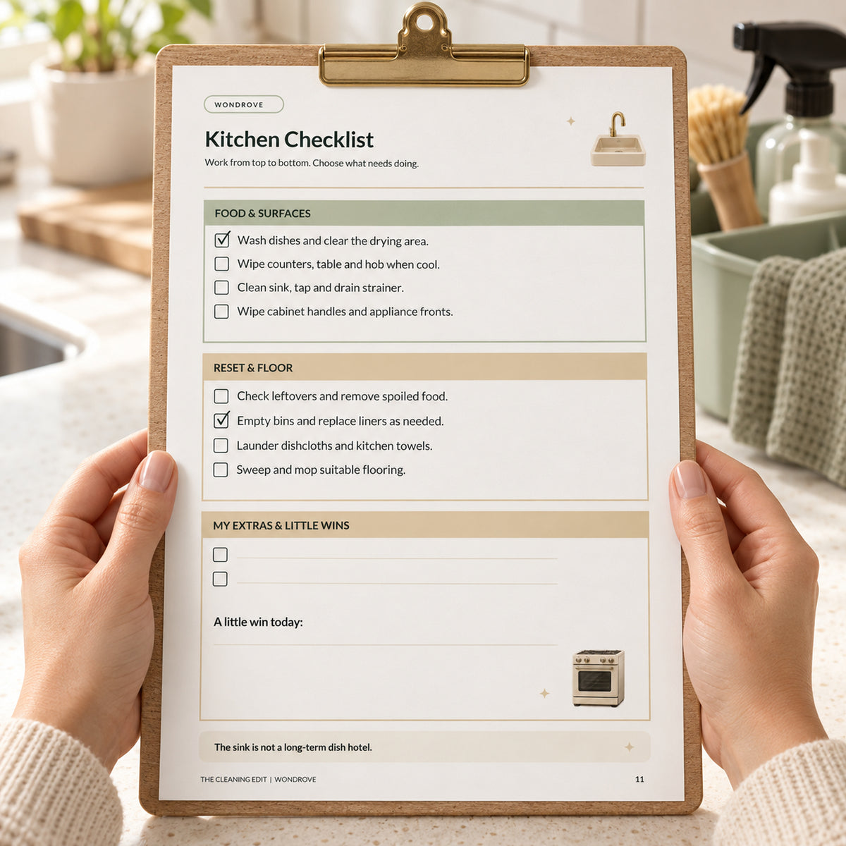 Cleaning Checklist & Schedule Printable - PureBubs