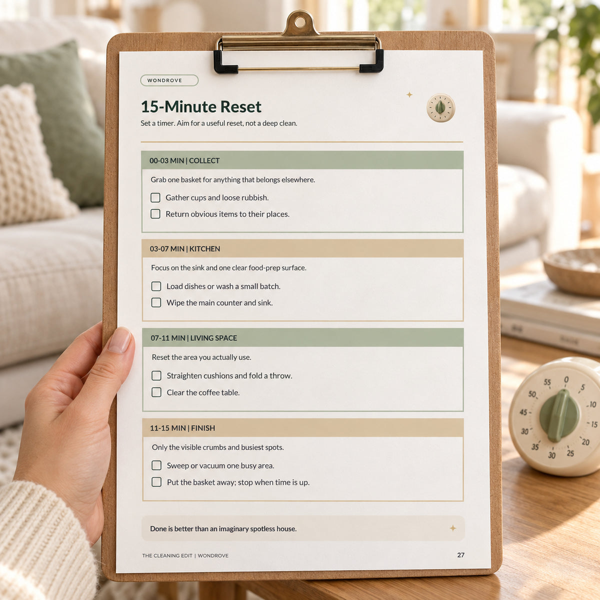 Cleaning Checklist & Schedule Printable - PureBubs