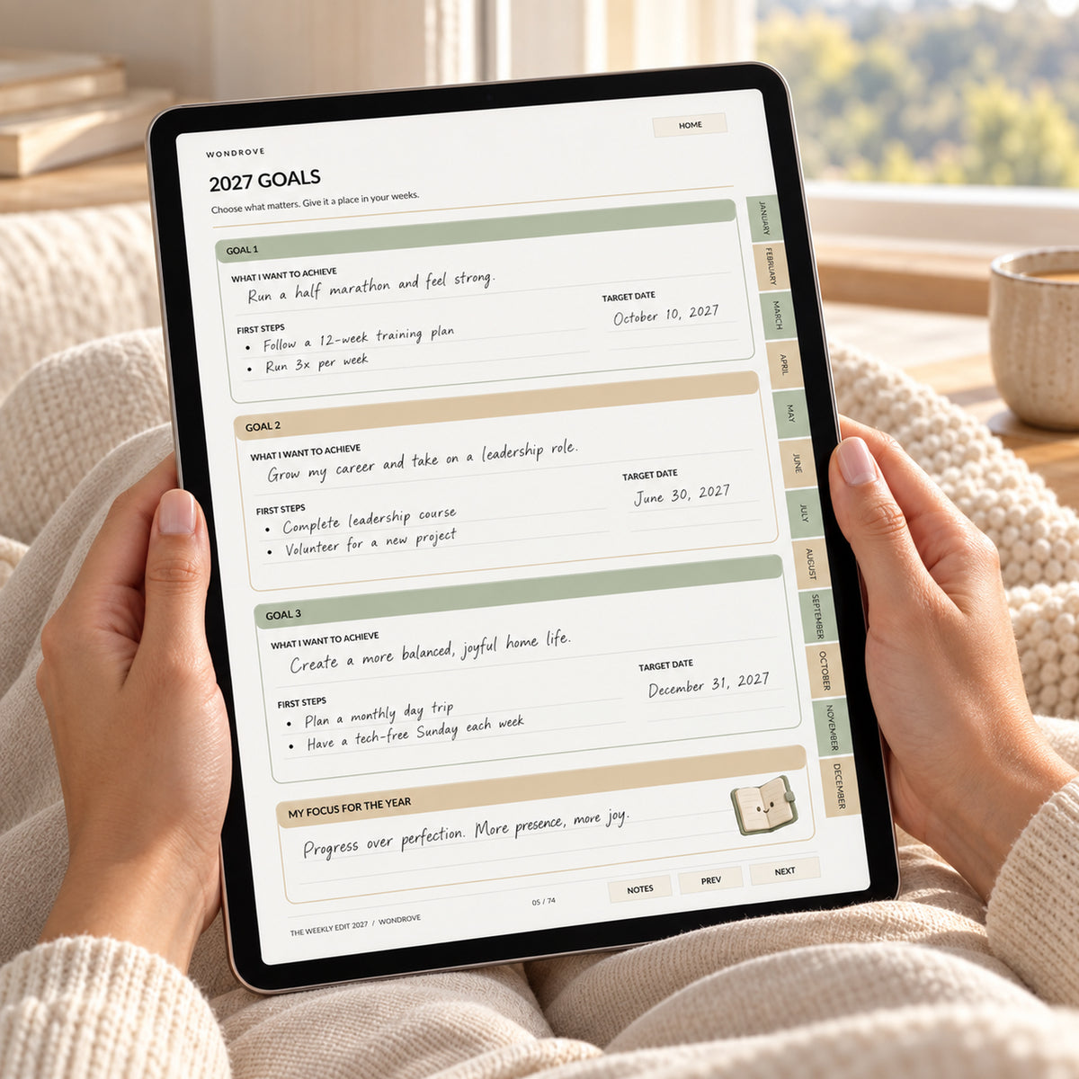 Weekly Digital Planner 2027 - Monthly Calendar & Weekly Organizer - PureBubs
