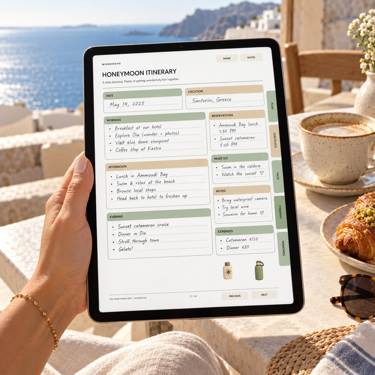Honeymoon Digital Planner - Travel Itinerary & Budget Tracker - PureBubs