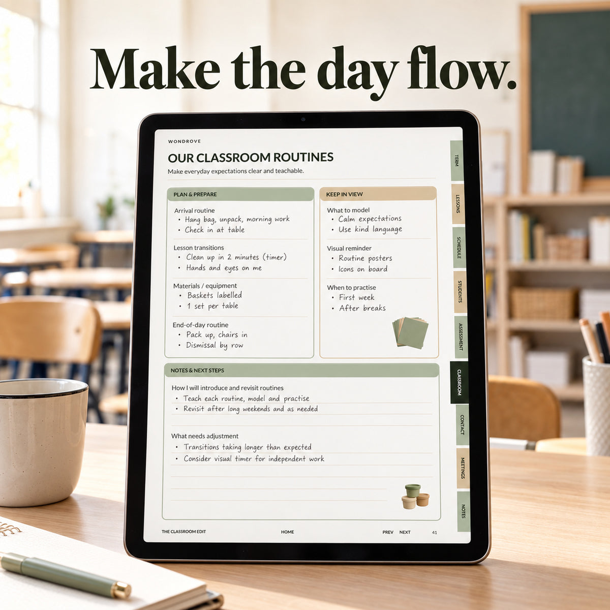 Digital Teacher Planner & Classroom Organizer