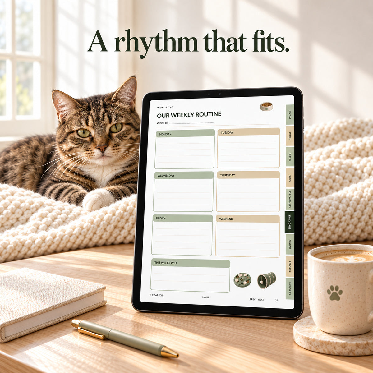 Cat Care Planner & Health Tracker - PureBubs
