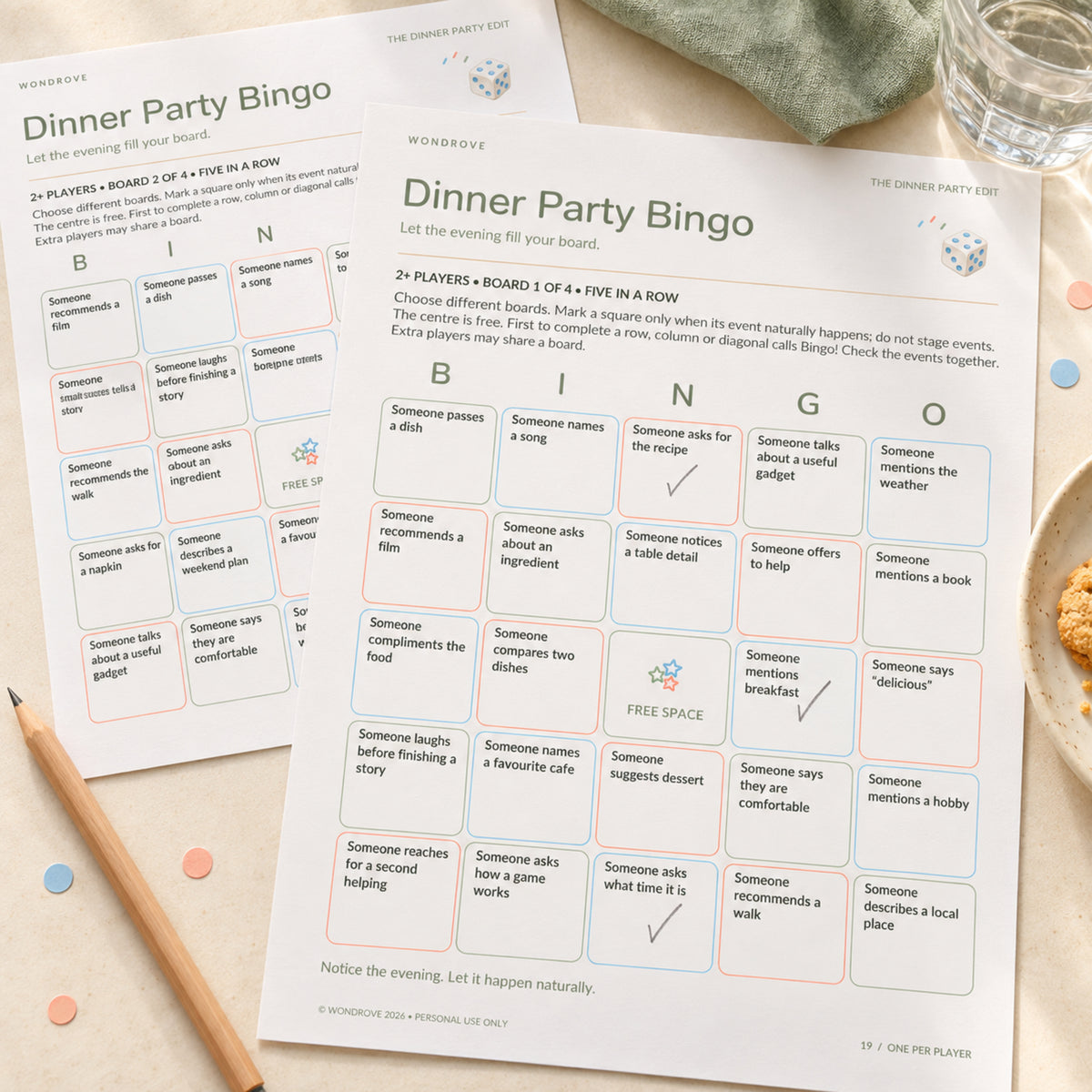 Dinner Party Games - PureBubs