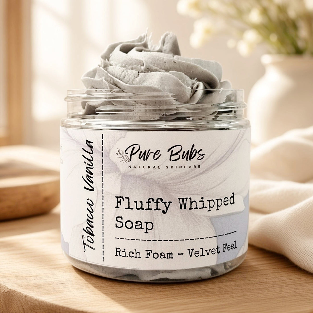 Activated Charcoal Men Whipped Soap - PureBubs