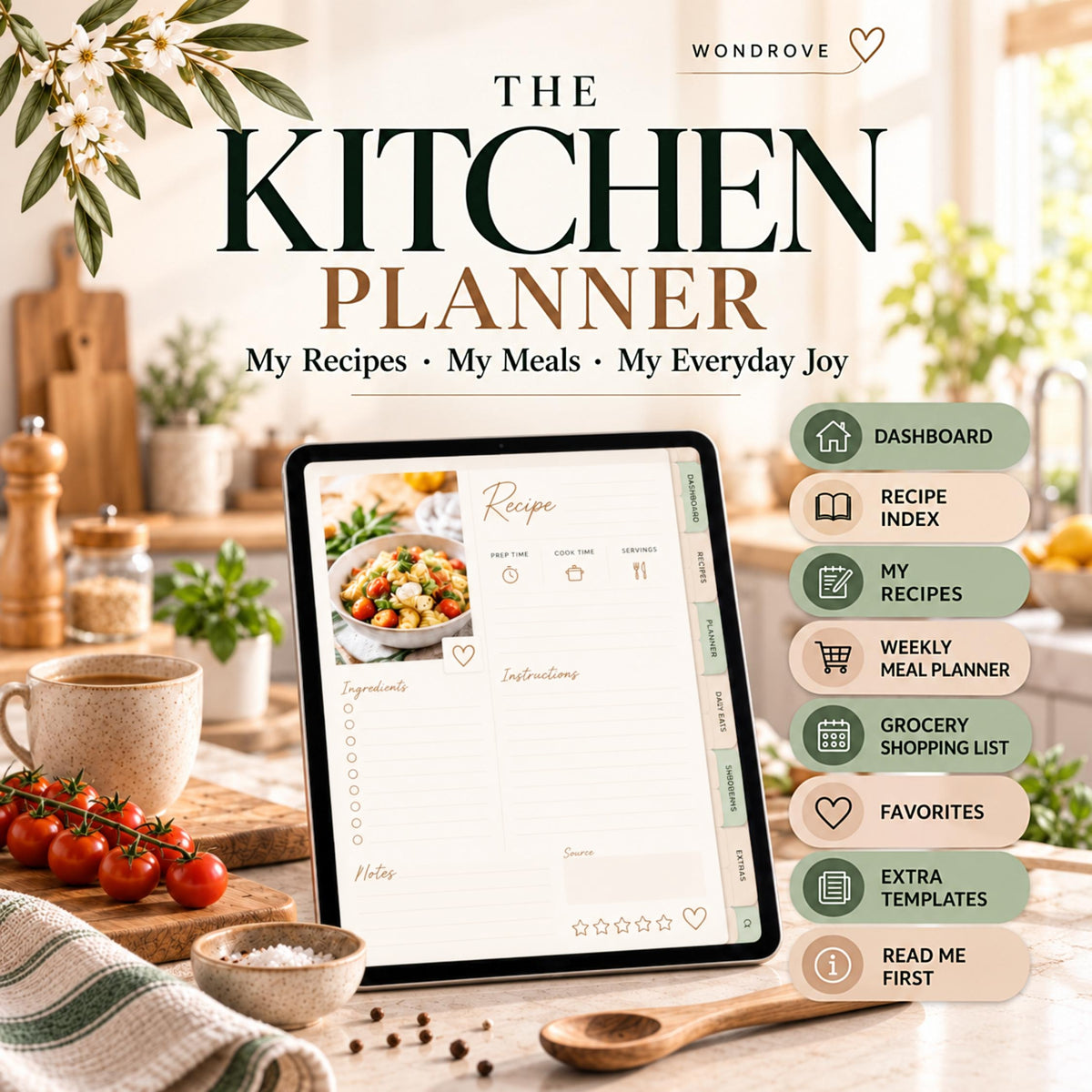 Digital Recipe Book & Kitchen Planner