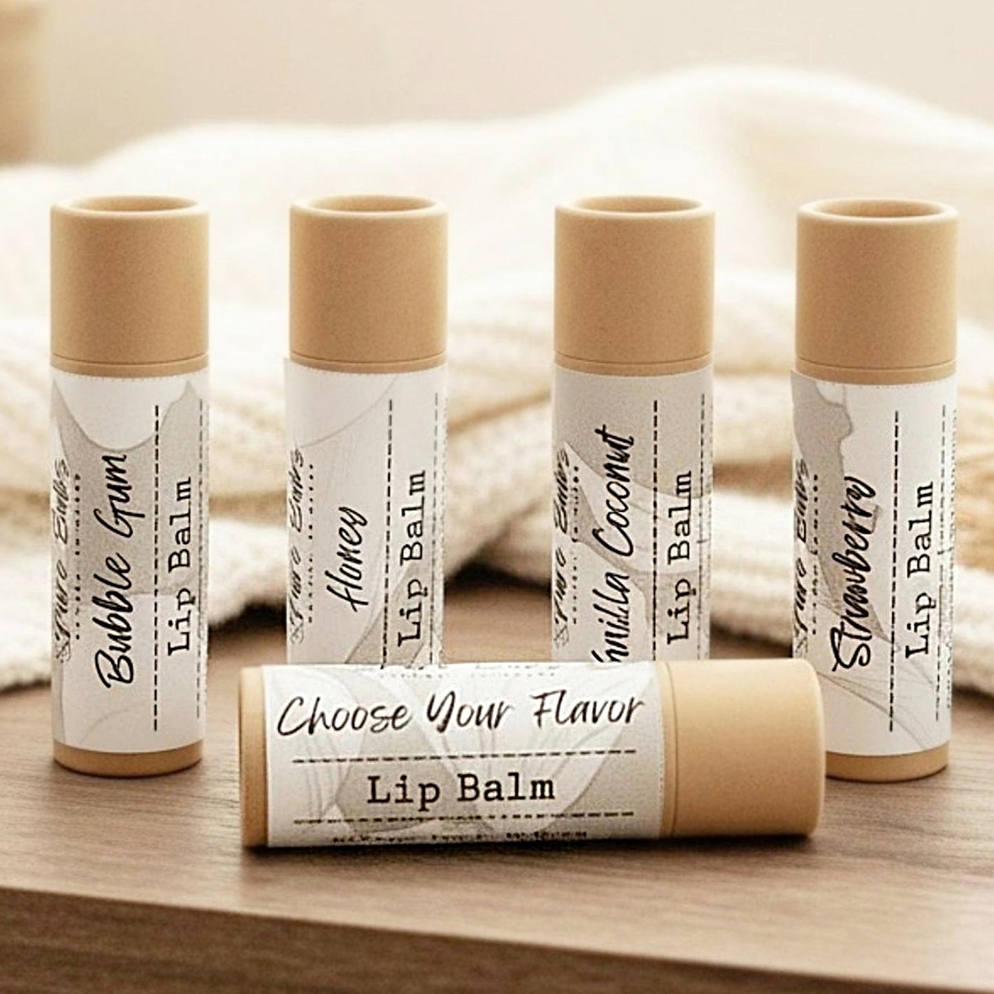 Natural Lip Balm – Choose Your Flavor