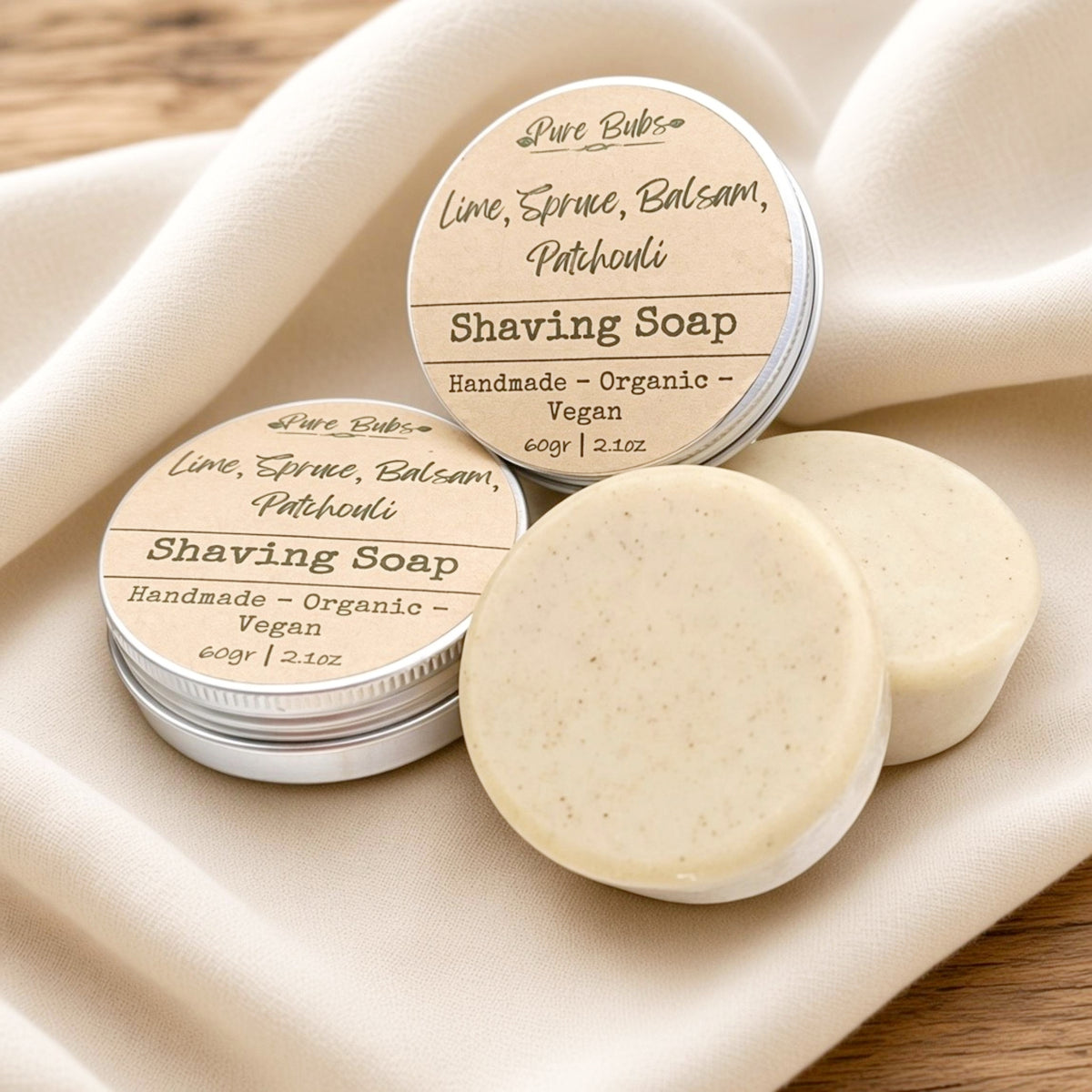 Natural Shaving Soap Bar - PureBubs