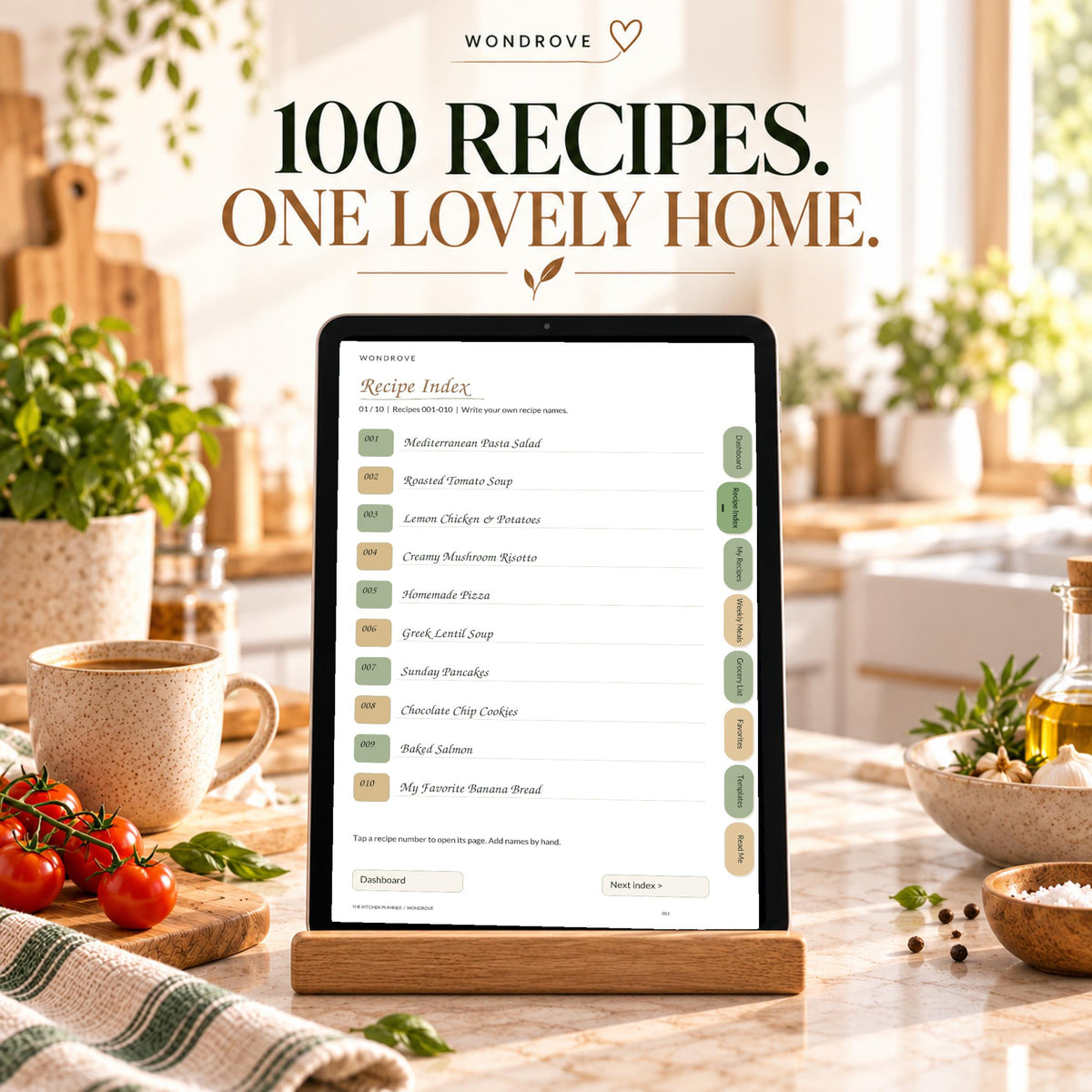 Digital Recipe Book & Kitchen Planner