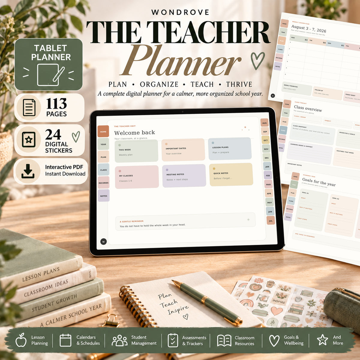 Digital Teacher Planner 2026–2027 - PureBubs