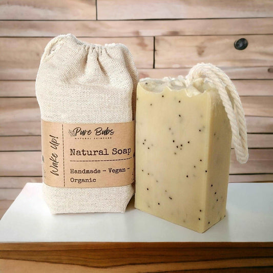 Wake Up! Natural Soap On A Rope - PureBubs